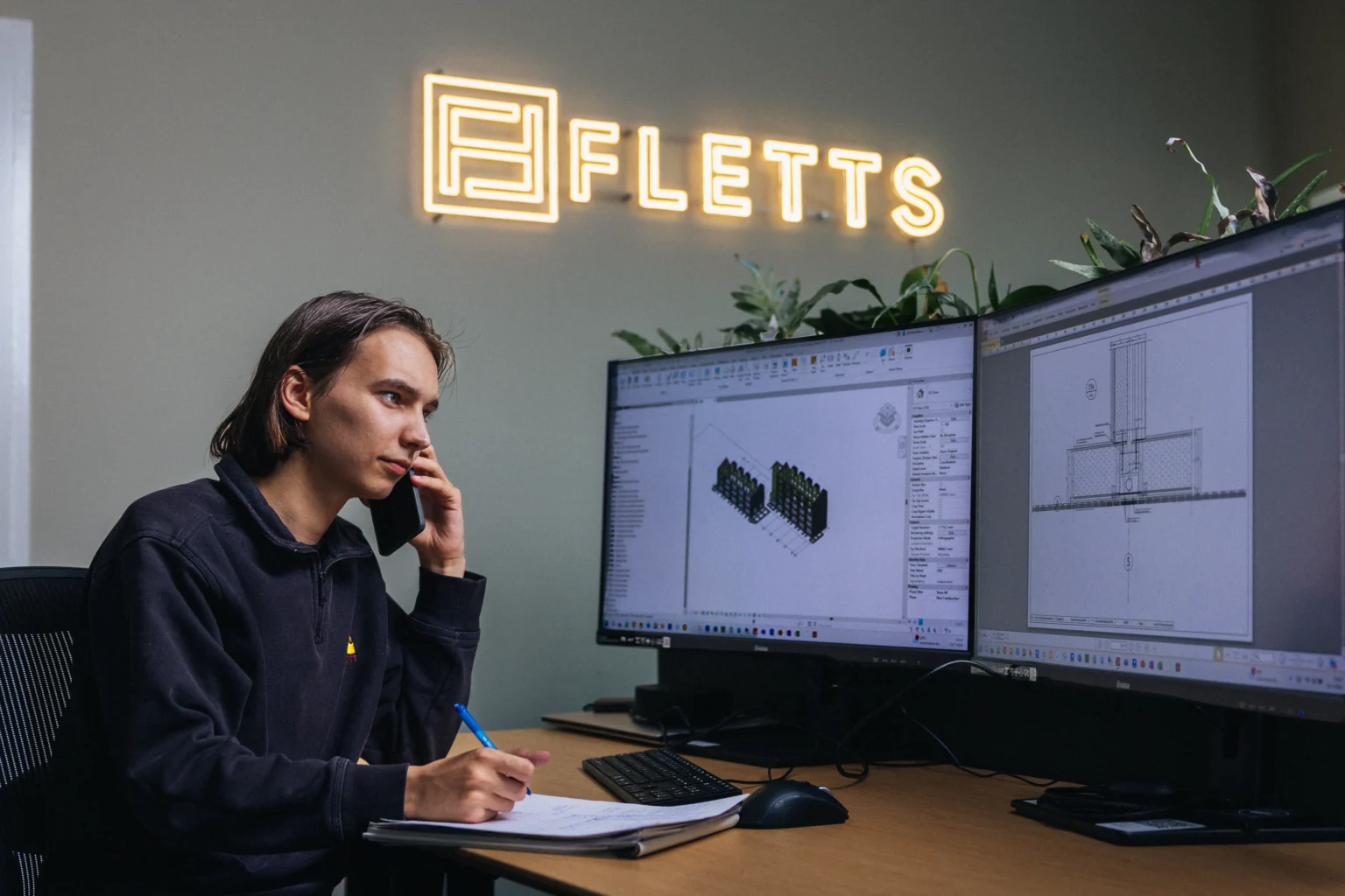 Aan het werk bij Fletts Houtbouw